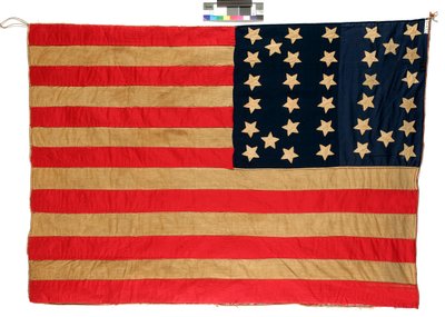 Flag: 34 stars American, 1861-63 by Mrs. John E. Forbes